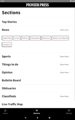 St. Paul Pioneer Press android App screenshot 1